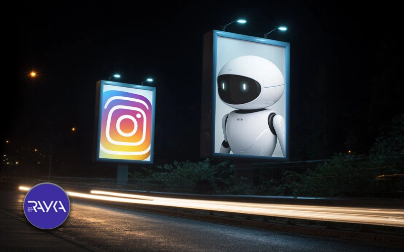 What is the effect of artificial intelligence in the construction and design of Instagram advertising banners?
