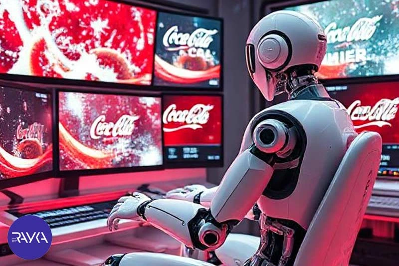 Coca-Cola's successful advertisement in motion graphics style with artificial intelligence.