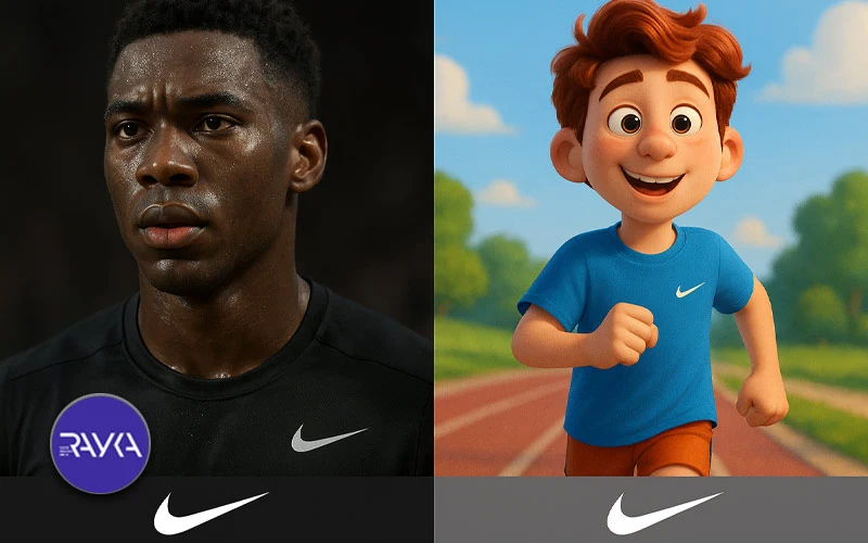 Real and animation advertising teaser