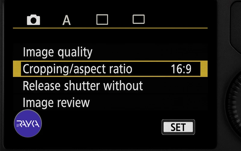 Specifying the type of filming and focal length