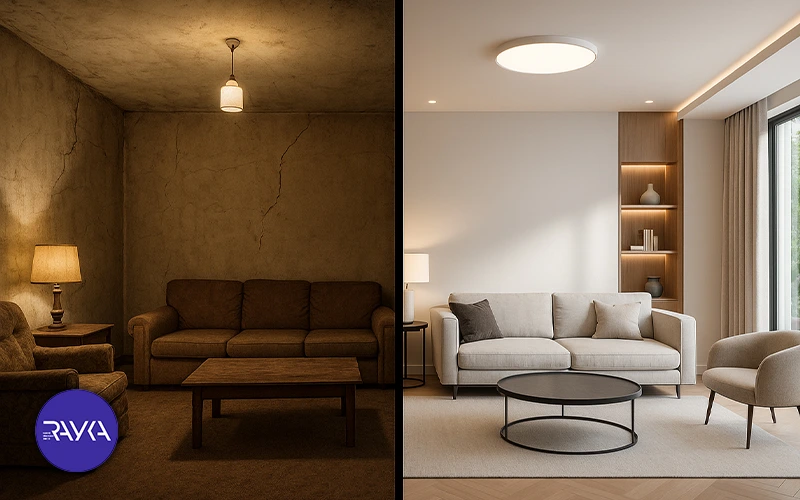 Making teasers before and after the building of the property