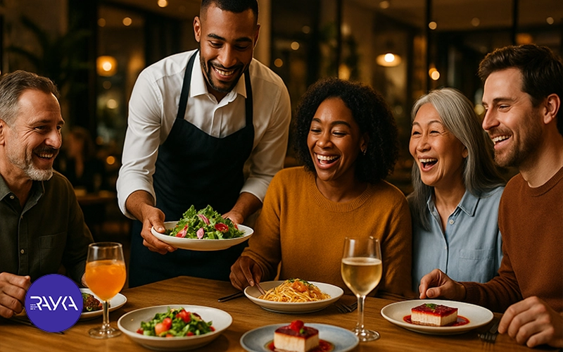 Showing real customer experience in restaurant teasers