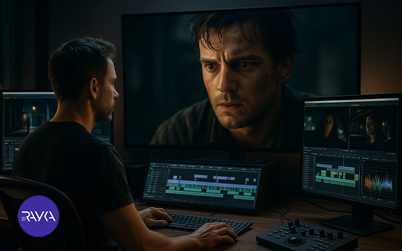 The sounding and editing stage is one of the stages of making a teaser with artificial intelligence.