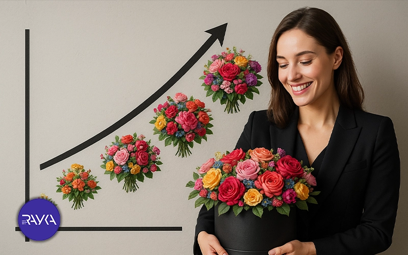 تاثیر تیزر تبلیغاتی گل فروشی بر فروش بیشتر