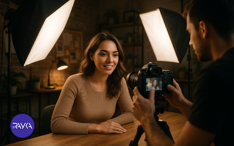 ساخت محتوا از پشت صحنه ویدیوها