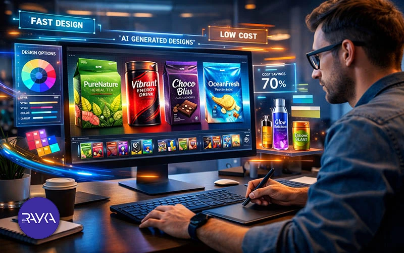 سرعت بالا و هزینه کمتر برای طراحی لیبل و بسته بندی با هوش مصنوعی