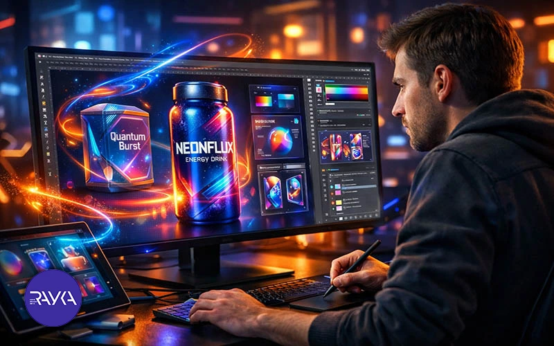 طراحی لیبل و بسته بندی با هوش مصنوعی