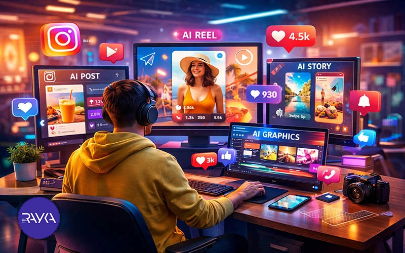 تولید محتوا با هوش مصنوعی برای اینستاگرام و شبکه های اجتماعی