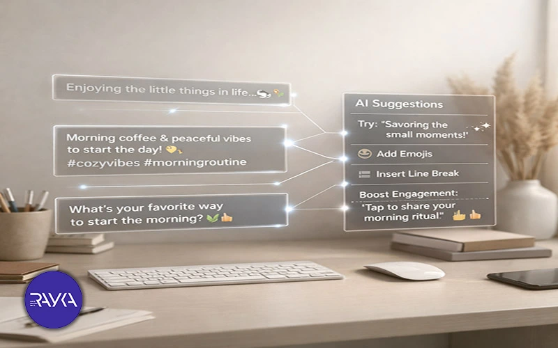 نقش کمکی هوش مصنوعی در نوشتن کپشن مناسب در اینستاگرام